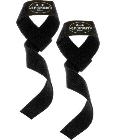 C.P.Sports Train Aid Couple - 50cm Tear-Resistant Lifting Straps for Weight Lifting Pull-Ups & Strength Training - Durable Gym Equipment in Black - Buy Online on GoSupps.com