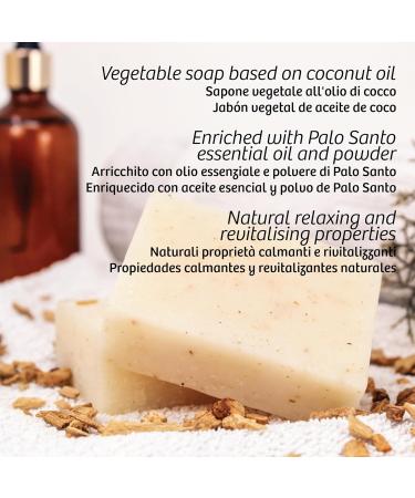 3 Palo Santo Soaps with essential oil - 3 x 100 gr - Tonic Energizing Purifying Emollient - Buy Online on GoSupps.com