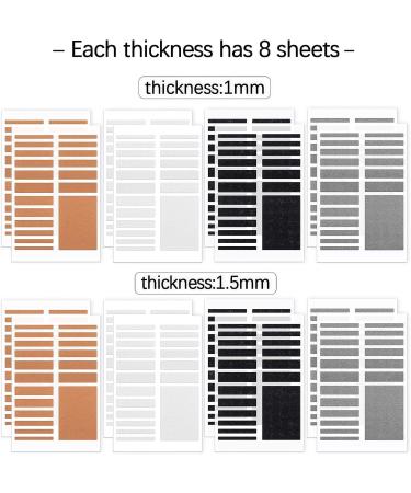 Invisible Ring Size Adjuster & Plastic Ring Guard Set - 16 Sheets, 4 Colors, 2 Thickness Options - Buy Online on GoSupps.com