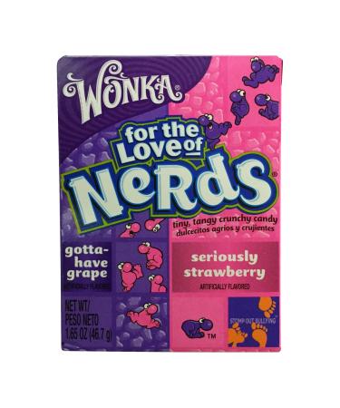 Wonka Wonka Nerds Grape and Strawberry 47g Pack of 36