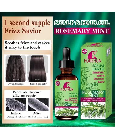 Hair Oil Rosemary Oil Hair to Strengthen the Scalp and Hair Accelerate Hair Growth Improves Blood Circulation to the Scalp Compresses Moisture and Prevents Hair Loss - Buy Online on GoSupps.com