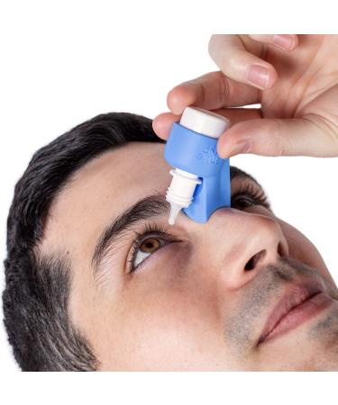 GentleDrop Eye Drop Guide | Aid to Help Aim Most Eyedrop Bottles | Dispenser Invented by Doctors