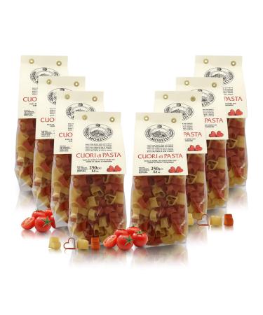 Antico Pastificio Morelli 1860 Srl Heart-Shaped Wheat Germ Pasta with Tomato - 8 x 250 g