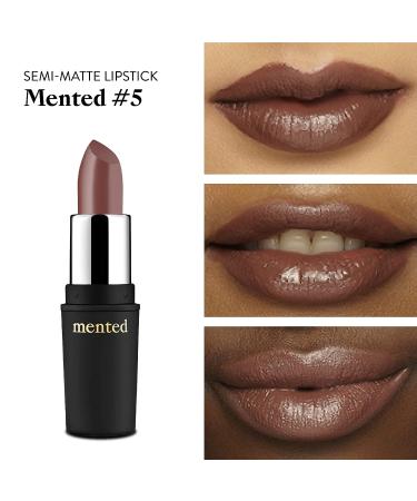 Mented Cosmetics Semi-Matte Nude Lipstick Trio | Nude Lala Dope Taupe No. 5 | Vegan Paraben-free Cruelty-free | Long Lasting & Non-Toxic Makeup - Buy Online on GoSupps.com