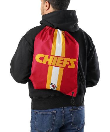 FOCO Kansas City Chiefs Drawstring Backpack - Official NFL Team Stripe Design - Buy Online on GoSupps.com