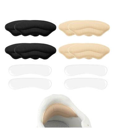 Heel pads heel pads shoes 6 pairs of Heel Me heel pads for shoes that are too big heel pads shoe heel repair heel protectors shoes that are too big insoles shoe insoles heel heel protectors high heels black almond clear