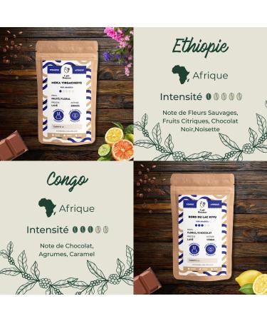 Caf Bonnac Coffret D couverte Caf s d Afrique Caf en Grain 4x250g 100% Arabica thiopie Kenya Cameroun & Congo Torr faction Artisanale Fran aise Id e Cadeau - Buy Online on GoSupps.com