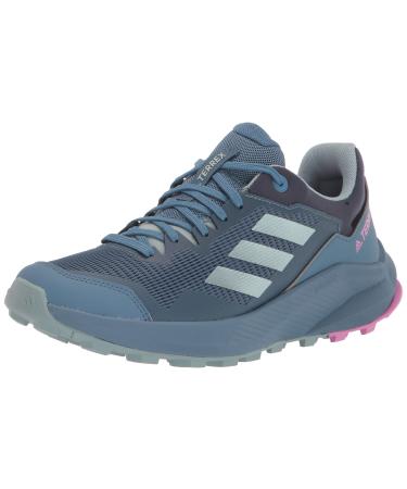 adidas Women's Terrex Trailrider Trail Running Shoe 9 Wonder Steel/Magic Grey Met/Pulse Lilac