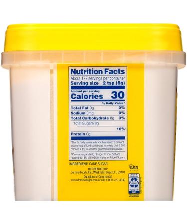 Domino Golden Granulated Sugar 3.125 LB - Convenient Easy Baking Tub - Buy Online on GoSupps.com