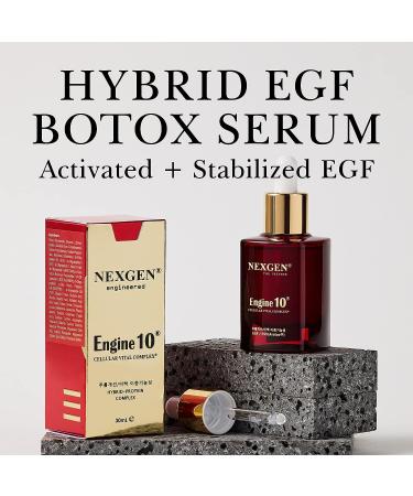 Real EGF 10 ppm Serum with Hybrid Protein 50 Peptides - Anti Aging Firming Serum for Mature, Sagging, Dehydrated Skin - Korean Skincare Solution - Buy Online on GoSupps.com