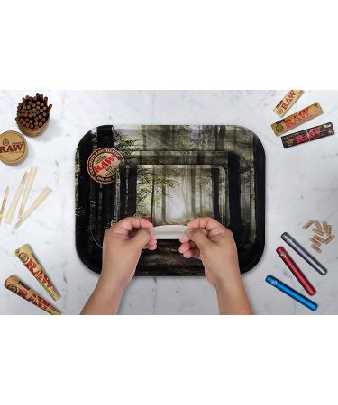 RAW Mini Smokey Forest Rolling Tray - Relax and Enjoy the Scenery - Buy Online on GoSupps.com