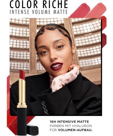 L'Or al Paris Color Riche Intense Volume Matte Lipstick 188 Rose Activist - Hyaluronic Acid Infused, 16h Long-Wear Formula - Buy Online on GoSupps.com