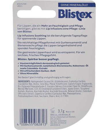 Blistex Lip Infusions Soothe Lip Moisturizer 0.13oz (3 Pack) - Hydrating Lip Balm Set - Buy Online on GoSupps.com