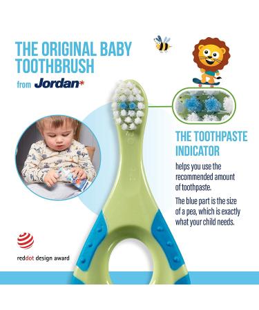 Jordan Step 1 Baby Toothbrush 4 Pack | Soft Bristles, BPA Free | Ages 0-2 Years - Buy Online on GoSupps.com