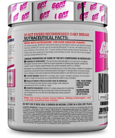 GAT Sport Nitraflex - Guava Dragonfruit Flavor | 30 Servings - Buy Online on GoSupps.com