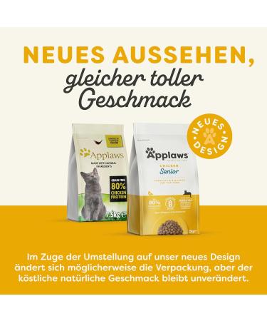 Applaws Grain-Free Cat Dry Food with Chicken for Adults & Seniors - 7.5kg Natural Nutrition - Buy Online on GoSupps.com