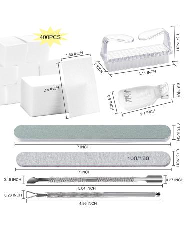 Gel Nail Polish Removal Kit with Clips, Wipes, Files, Buffer, Brush, Pusher & Peeler - Buy Online on GoSupps.com