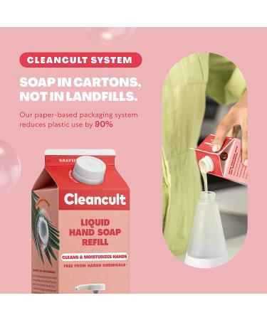 Cleancult Grapefruit Basil Liquid Hand Soap Refill 32oz - Nourishing, Moisturizing & Eco-Friendly Formula - Buy Online on GoSupps.com
