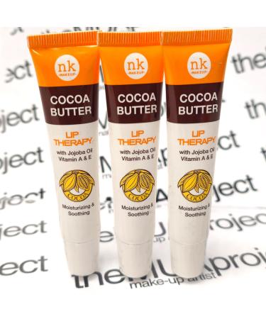 3 Pack Bundle of Cocoa Butter Lip Therapy for Moisturizing and Nourishing your Dry and Chapped Lips
