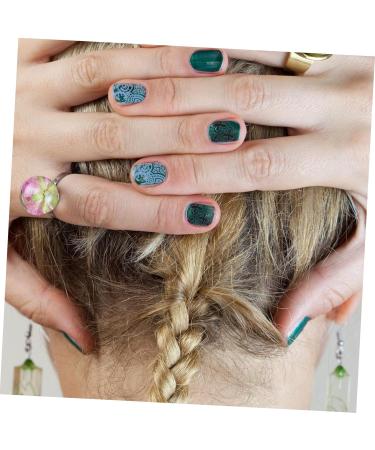 Healeved 24 Sheets Coloring Exercise Book Nail Painting Book Nail Art Accessories Nail Stamp Nail Art Book Beginner Nail Art Studio Mold Kit Nail Kit Nail Art Tools Manicure Die White Paper - Buy Online on GoSupps.com