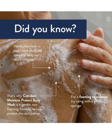  Cetraben Cetraben Moisture Protect Shower Gel gentle and non-drying formula retains moisture leaves skin soft clean and more comfortable prevents irritation for use in the shower or - Buy Online on GoSupps.com