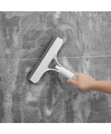 Glass Brush Glass Cleaner Wiper Multi-Function Spray Cleaning Brush Bathroom Mirror Silicone Rubber Strip Yellow - Buy Online on GoSupps.com