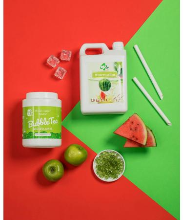 BoboQ Watermelon Fruit Syrup for Bubble Tea - 2.5kg (1900ml) - Perfect for Boba & Bobas | International Shipping - Buy Online on GoSupps.com