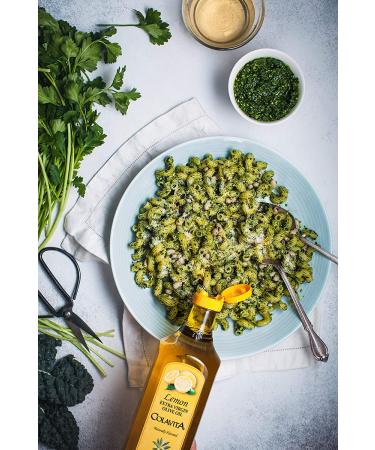 Colavita Lemon Extra Virgin Olive Oil - 32 Oz - Ideal for Marinades, Dressings, Bread Dipping, Grilling, Roasting, and Sauteing - Perfect for Your Favorite Proteins and Vegetables - 1 Pack - Buy Online on GoSupps.com