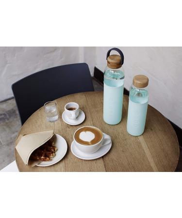 Soma 25oz BPA-Free Glass Water Bottle with Mint Silicone Sleeve - Eco-Friendly & Stylish - Buy Online on GoSupps.com
