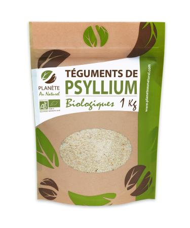 Plan te au Naturel Organic Blond Psyllium - 1kg - (Husks) - 99% Purity - Rich in Fiber