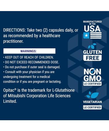 Buy Life Extension Glutathione 500 mg Capsules | Antioxidant Supplement for Oxidative Stress | Gluten-Free Non-GMO Vegetarian | 60 Count - Buy Online on GoSupps.com