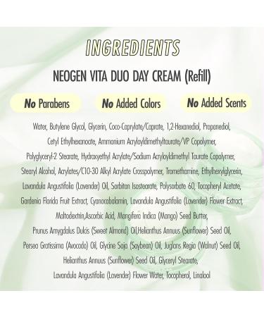 NEOGEN VITA DUO Day Cream Refill - Hydrating & Nourishing Skincare | International Shipping Available - Buy Online on GoSupps.com