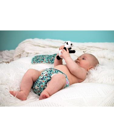 Petit Lulu Bamboo Maxi-Night Diaper - Snaps - Organic & Reusable - Made in Europe (Apples Green) - Buy Online on GoSupps.com