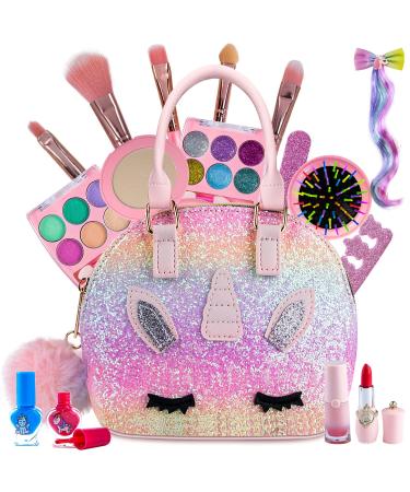 Children's blackmail set girls children make-up set girls children make-up girls kids makeup role play cosmetics Halloween Christmas birthday gifts for girls 3-12 years