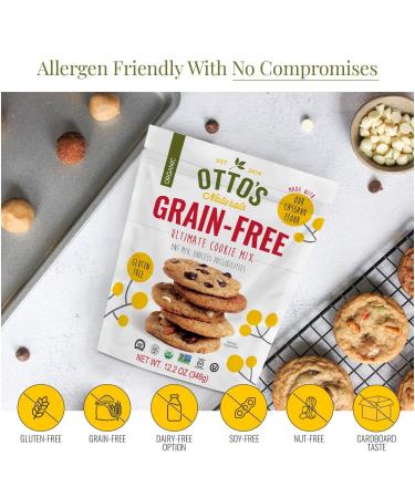 Otto's Naturals Organic Cassava Flour Cookie Mix - Gluten-Free, Non-GMO - 12.2 Oz (2 Pack) - Buy Online on GoSupps.com