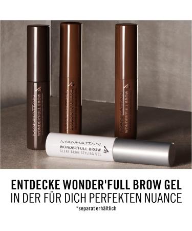  Manhattan MANHATTAN Wonder'Full Brow Argan Oil Clear Eyebrow Gel - Lasting Formula & Fixes - 5ml - Buy Online on GoSupps.com