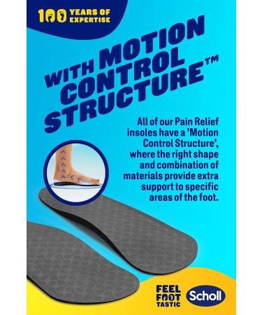 Scholl Orthotic Insole for Lower Back Pain Relief - UK Size 9-11 (Large) - Buy Online on GoSupps.com