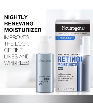 Neutrogena Rapid Wrinkle Repair Night Moisturizer | 1 fl oz (29 ml) â€“ Anti-Aging Formula - Buy Online on GoSupps.com