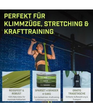 Wild Instincts Premium Resistance Straps - Strength Training & Pull-Up Bands Set for CrossFit Stretching & Fitness - 4 Pack with App & Carry Bag - Buy Online on GoSupps.com
