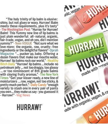 Hurraw! SPF 15 Sun Protection Balm - Tangerine Chamomile (0.15 oz) - Natural Lip Care - Buy Online on GoSupps.com