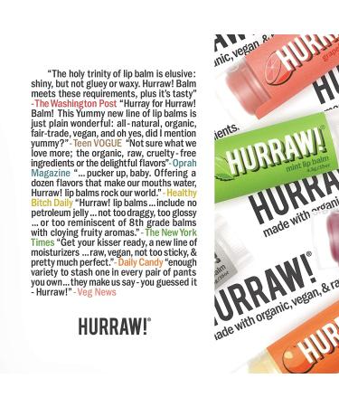 Hurraw! Organic Vanilla Bean Lip Balm - 0.15 oz (4.3 g) | Natural Moisturizer - Buy Online on GoSupps.com