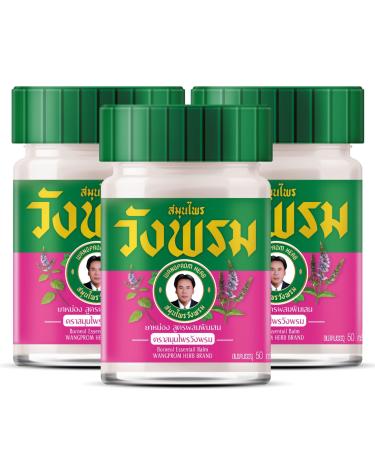 WANG PROM Herbal Balm 50g (Pack of 3) (Pink)