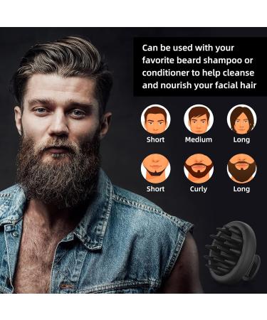 Vicicon Scalp Massage Brush - 100% Silicone Hair & Beard Massager for Growth & Deep Cleaning - Ideal Scalp Shampoo Brush - Buy Online on GoSupps.com