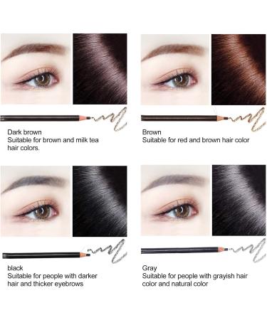 Sonew 4 Different Colors Eyebrow Pencils Sweatproof and Waterproof Eyebrow Pencil Can Draw Tiny Eyebrows and Fill in Areas - Buy Online on GoSupps.com