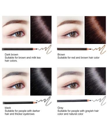 4-Part Durable Waterproof Eyebrow Pencil Set | Natural Eye Makeup Tools - International Shipping Available - Buy Online on GoSupps.com