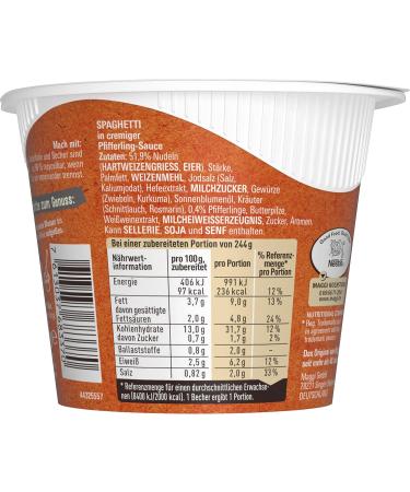 Buy Maggi 5 Minutes Terrine Spaghetti in Chanterelle Cream Sauce - 8-Pack Instant Pasta Ready Meal with Mushrooms 54g Each - Buy Online on GoSupps.com