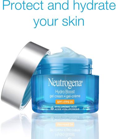 Neutrogena Hydro Boost Gel Face Cream Spf 25 With Broad Spectrum Uva/uvb Hydrating Hyaluronic Acid & Antioxidants Oil 47 ml (Pack of 1) & Hydro Boost Hydrating Cleansing Gel 230mL Sheet Mask + SKIN_CLEANING - Buy Online on GoSupps.com