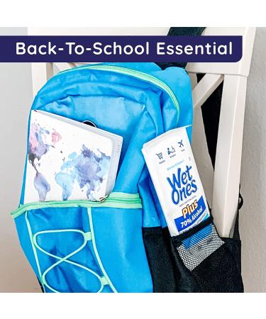 Wet Ones 70% Alcohol Hand Sanitizing Wipes - 20 Count, Pack of 10 - Kills 99.99% of Germs - Bulk Buy - Buy Online on GoSupps.com