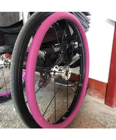 Wheelchair Handrim Covers 24-inch Rear Wheel Sports Wheelchair Cover Stylish Silicone Non-Slip Wear-Resistant Hand Push Cover Wheelchair Push Rim Cover (Color : 009 Size : 22in) 22in 009 - Buy Online on GoSupps.com