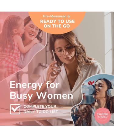 Energy Drink Powder for Women | Clean Energy & Hydration | 30 Pack Fruity Fusion | Zero Sugar Low-Calorie Electrolytes & B Vitamins | On-the-Go Caffeine Boost - Buy Online on GoSupps.com